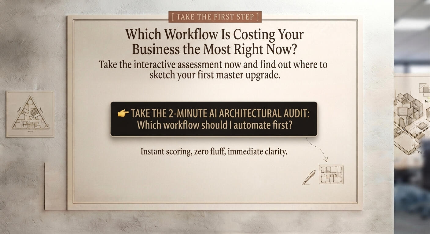 TAKE THE 2-MINUTE AI ARCHITECTURAL AUDIT: Which workflow should I automate first?
